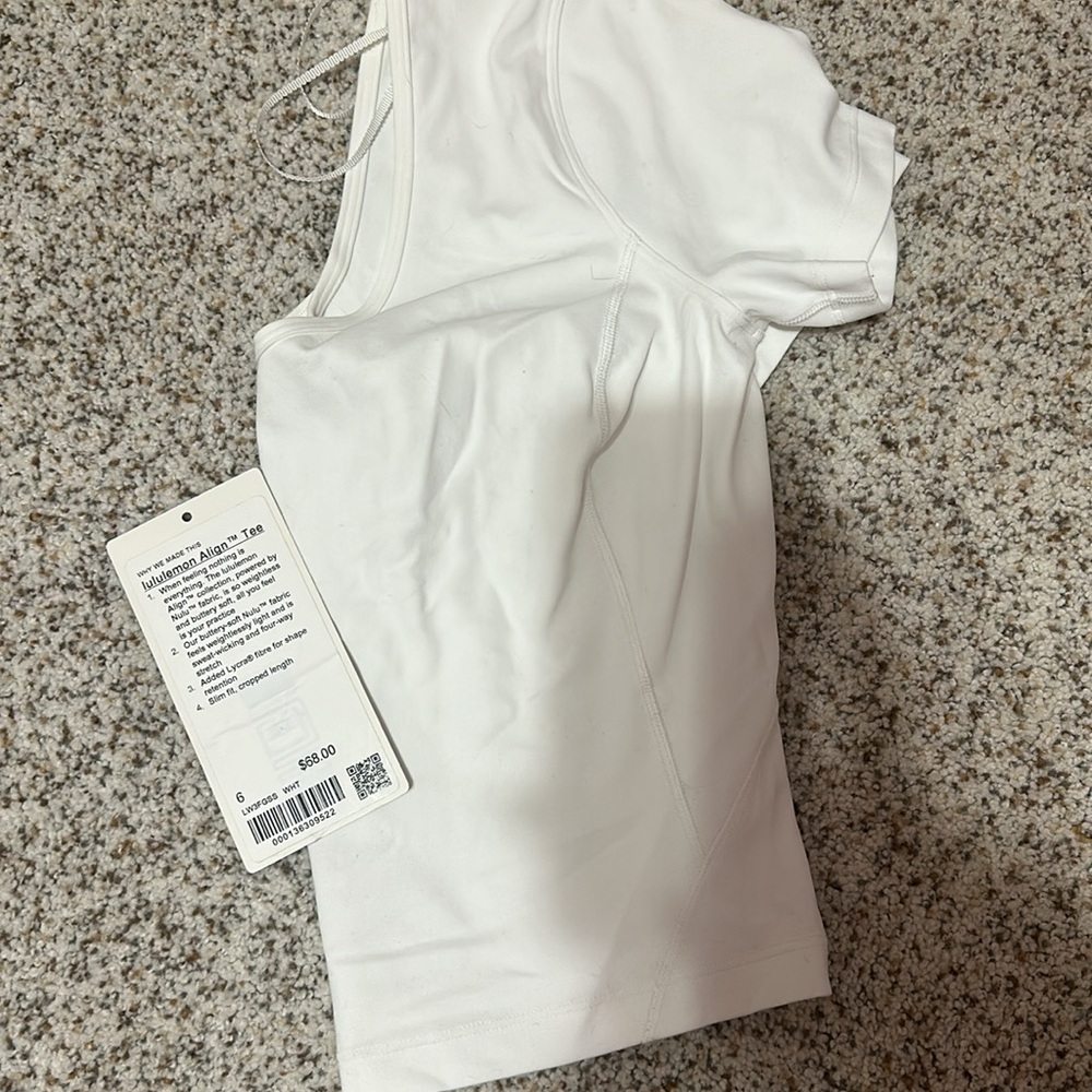 White lululemon Align Tee